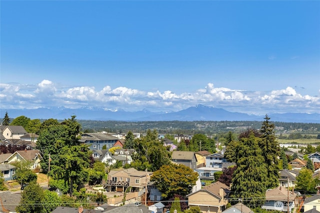 3425 Colby Ave Unit 601, Everett, WA 98201 - aerial perspective of suburban area featuring mountains
