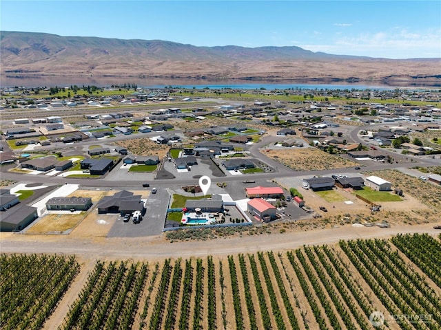 207 Moon River Vw SW, Mattawa, WA 99349 - bird's eye view of a water and mountain view and extensive farmland