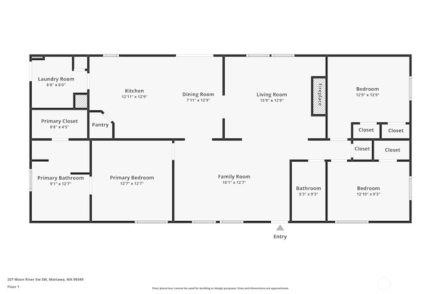 207 Moon River Vw SW, Mattawa, WA 99349 - room layout