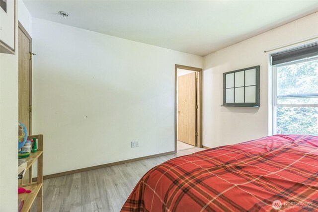642 Sprague Valley Dr, Maple Falls, WA 98266 - bedroom with light wood-style floors and baseboards