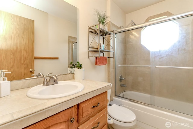 18909 SE 263rd St, Covington, WA 98042 - full bath with vanity, toilet, and enclosed tub / shower combo
