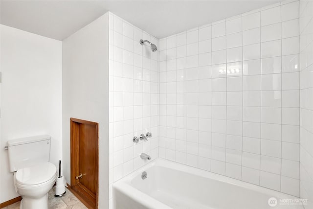 1642 Browns Point Blvd, Tacoma, WA 98422 - bathroom featuring toilet, bathtub / shower combination, and baseboards