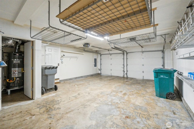 7309 134th Ave NE, Redmond, WA 98052 - garage featuring water heater, a garage door opener, and electric panel