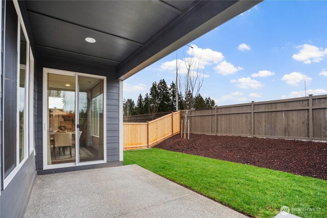 1192 68th Loop SE, Tumwater, WA 98501 - fenced backyard featuring a patio area