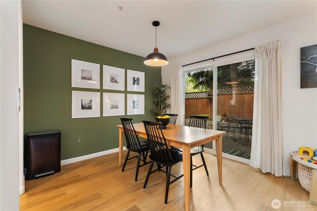 2629 123rd Pl SW Unit A, Everett, WA 98204 - dining room with light wood-type flooring and baseboards