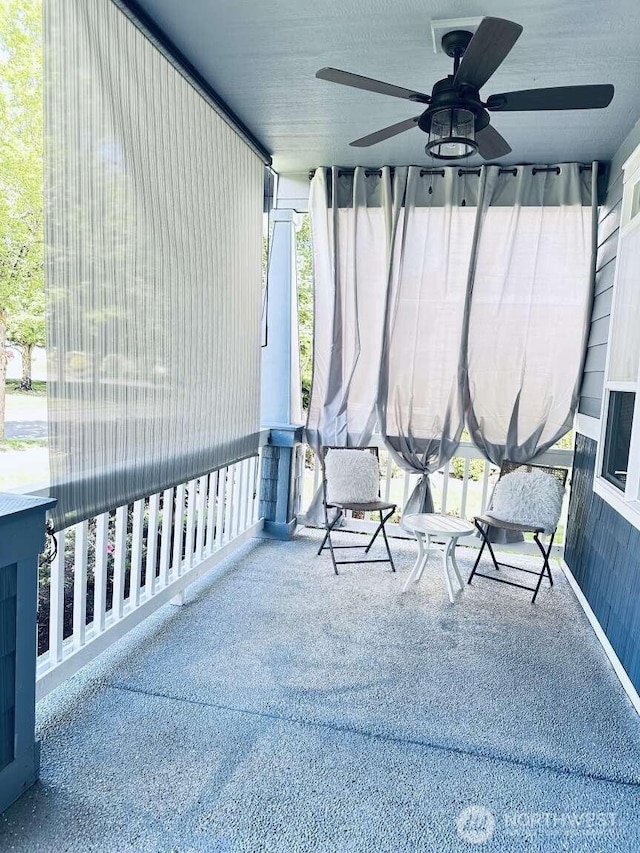 1436 Latham Ct, Dupont, WA 98327 - sunroom with ceiling fan