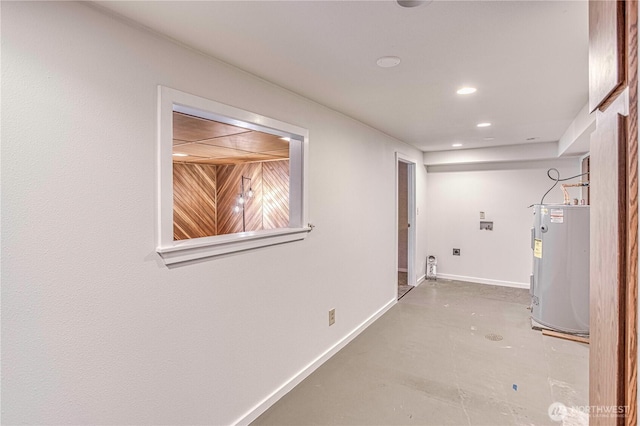 27 Poplar Ave, Wenatchee, WA 98801 - laundry room featuring water heater, recessed lighting, and baseboards