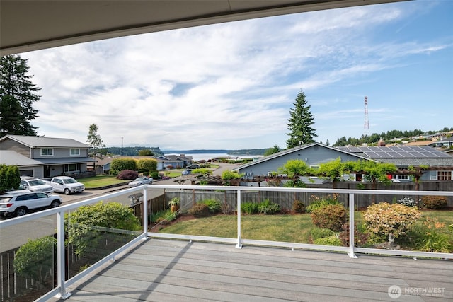 7215 N 23rd, Tacoma, WA 98406 - wooden terrace featuring a residential view and a fenced backyard