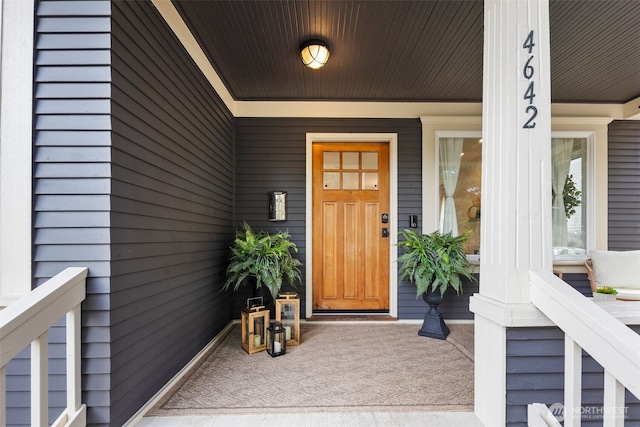 4642 Eastern Ave N, Seattle, WA 98103 - doorway to property with a porch