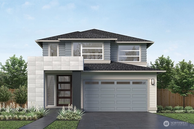 2117 121st Ave SE, Lake Stevens, WA 98258 - view of front of house featuring a garage, concrete driveway, and a shingled roof