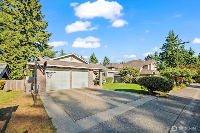 32232 7th Ave SW, Federal Way, WA 98023 - ranch-style home with a garage, brick siding, and concrete driveway