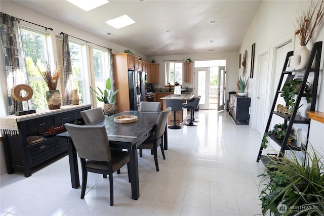 21266 Lafayette Rd, Sedro Woolley, WA 98284 - dining area with light tile patterned floors and recessed lighting