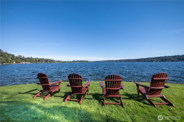8314 Island Dr S, Seattle, WA 98118 - view of green lawn with a water view