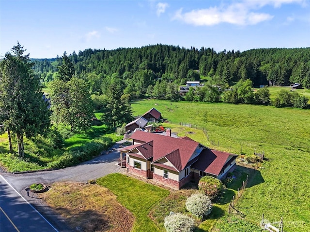 735 Coal Creek Rd, Chehalis, WA 98532 - aerial view of property and surrounding area featuring a heavily wooded area