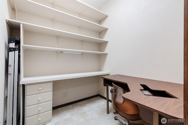 735 Coal Creek Rd, Chehalis, WA 98532 - office space featuring built in study area, baseboards, and light floors