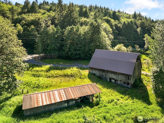 735 Coal Creek Rd, Chehalis, WA 98532 - view from above of property with a forest