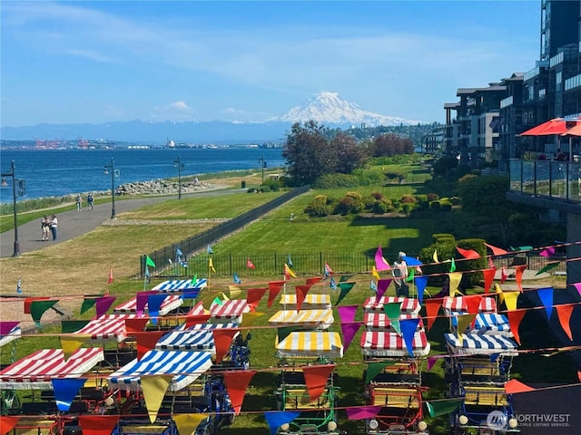 5105 Grand Loop Unit 107, Tacoma, WA 98407 - view of community with a water and mountain view