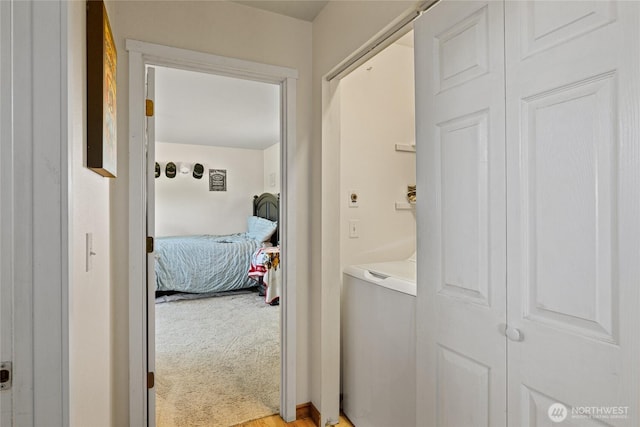 2853 Game Farm Rd, Ellensburg, WA 98926 - hall with washer / clothes dryer