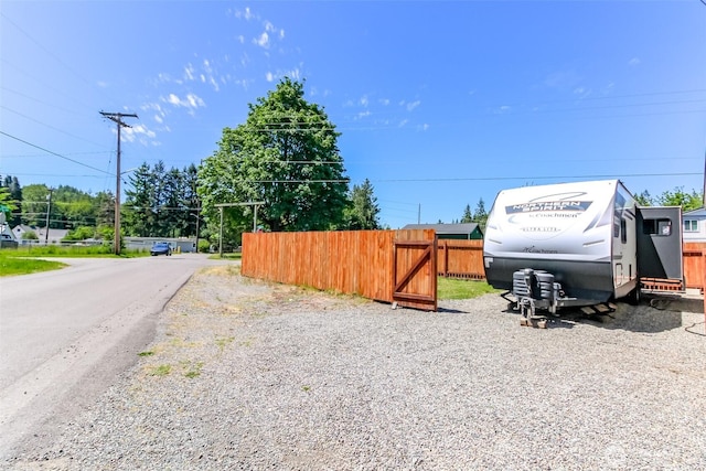 181 Coal Ave, Carbonado, WA 98323 - view of asphalt road with a gate