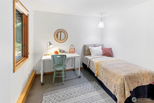 9767 Battle Point Dr NE, Bainbridge Island, WA 98110 - bedroom featuring tile patterned floors