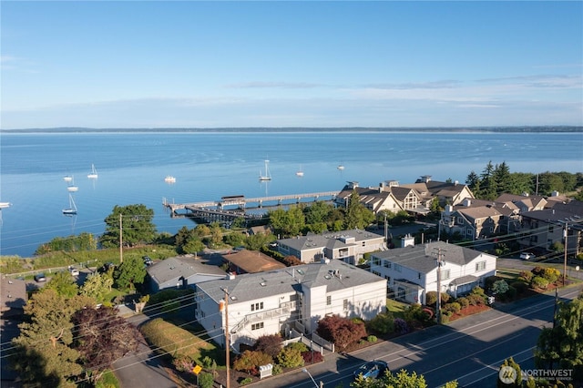 912 11th Unit 101, Bellingham, WA 98225 - aerial perspective of suburban area featuring a nearby body of water