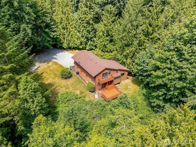 726 114th St NE, Tulalip, WA 98271 - aerial view of property and surrounding area with a heavily wooded area