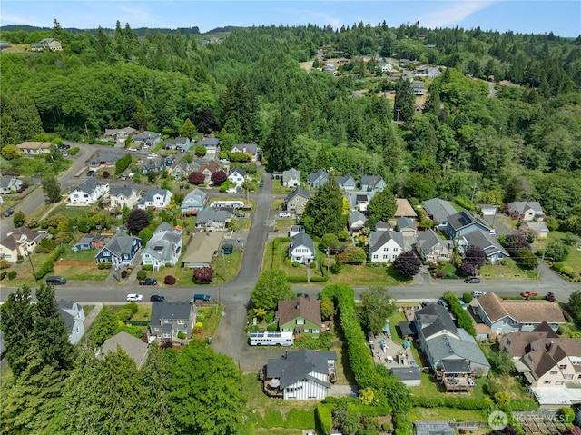 908 N Jeffries St, Aberdeen, WA 98520 - aerial view of property's location with nearby suburban area