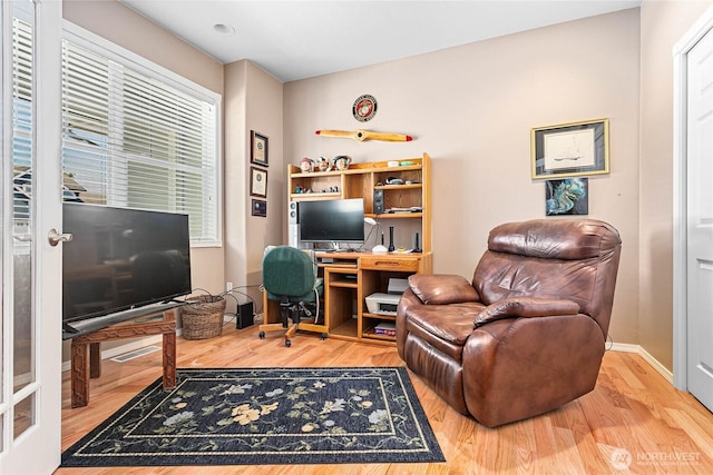 1521 Westview Pl, Lynden, WA 98264 - office area featuring wood finished floors
