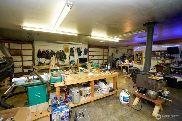 1245 W Axton Rd, Ferndale, WA 98248 - garage with a workshop area