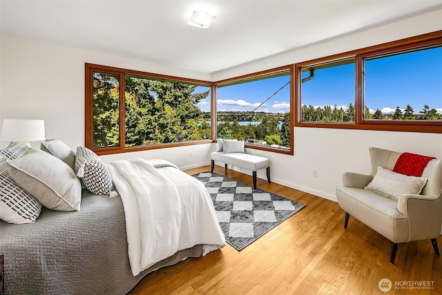 718 N 59th St, Seattle, WA 98103 - bedroom featuring wood finished floors and baseboards