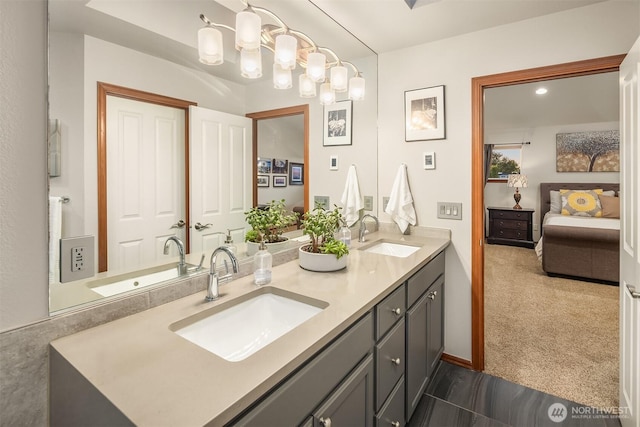 5613 21st Ave SW, Seattle, WA 98106 - full bathroom featuring connected bathroom and double vanity