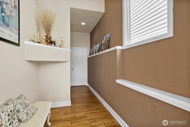 2025 NE 37th Pl, Renton, WA 98056 - corridor featuring wood finished floors and recessed lighting