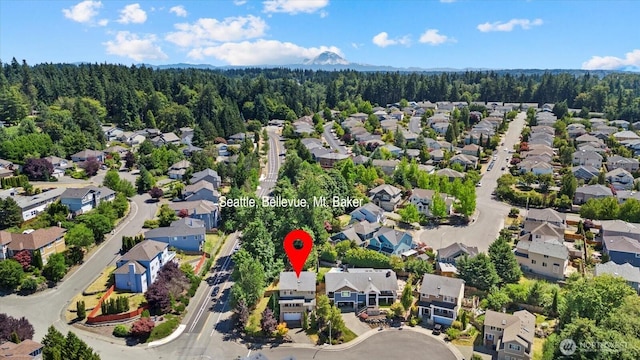 2025 NE 37th Pl, Renton, WA 98056 - aerial perspective of suburban area with a forest