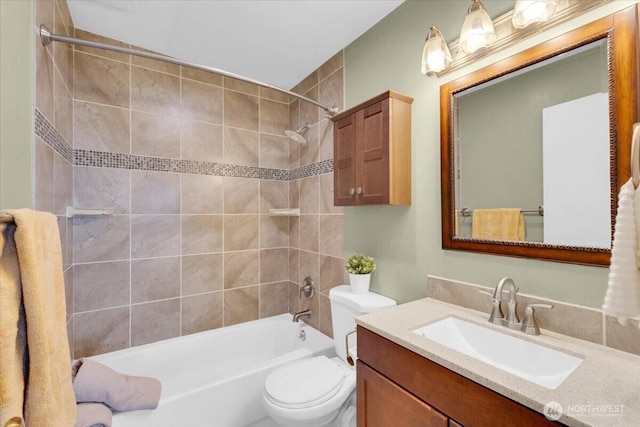 720 Lakeside Ave S Unit 406, Seattle, WA 98144 - full bathroom featuring bathtub / shower combination, vanity, and toilet