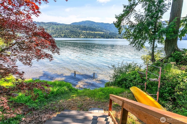 8 Far Summit Pl, Bellingham, WA 98229 - water view with a mountain backdrop