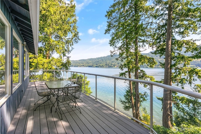 8 Far Summit Pl, Bellingham, WA 98229 - deck with a water view