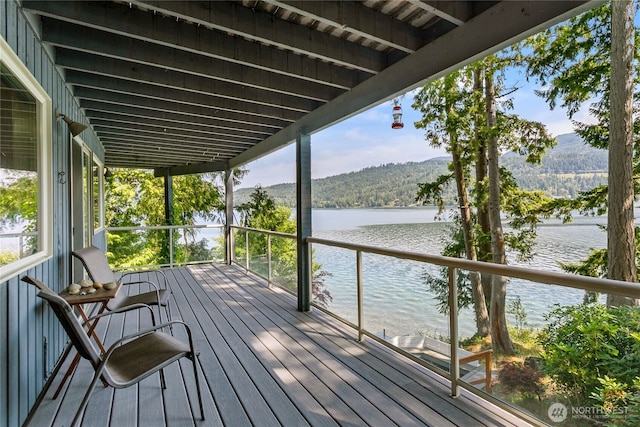 8 Far Summit Pl, Bellingham, WA 98229 - wooden deck featuring a water view