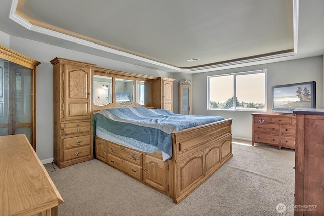 6715 Quincy Ave SE, Auburn, WA 98092 - bedroom with light colored carpet and a raised ceiling