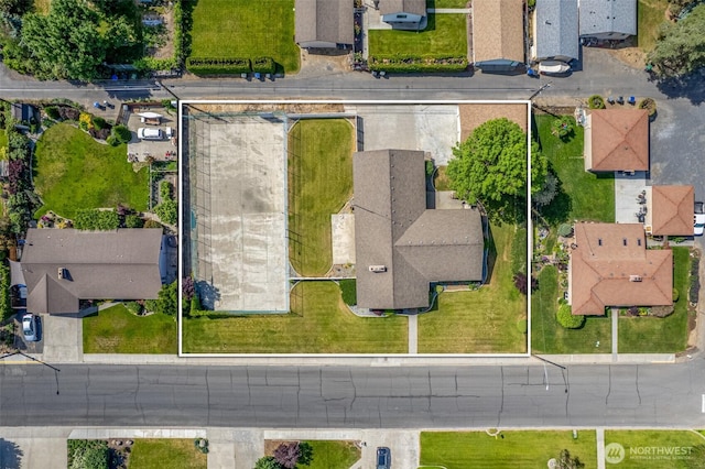 742 I St SW, Quincy, WA 98848 - aerial view of residential area with property parcel outlined