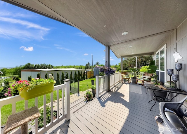 8412 Richard Way, Blaine, WA 98230 - wooden deck featuring a yard