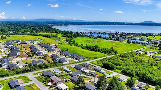 8412 Richard Way, Blaine, WA 98230 - aerial perspective of suburban area with a nearby body of water