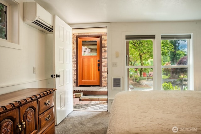5363 Reese Hill Rd, Sumas, WA 98295 - carpeted bedroom featuring a wall unit AC and heating unit