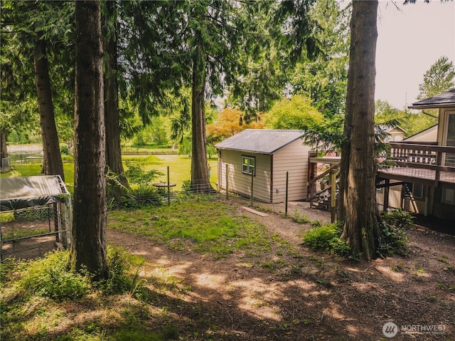 5363 Reese Hill Rd, Sumas, WA 98295 - view of yard with a wooden deck