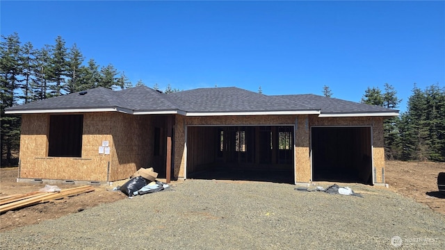 573 Monte Elma Rd, Montesano, WA 98563 - property in mid-construction with crawl space, an attached garage, and a shingled roof