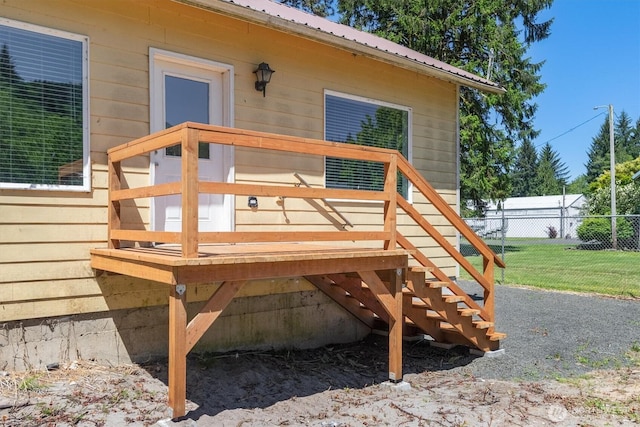 12 Fairgrounds Rd, Skamokawa, WA 98647 - deck featuring stairs