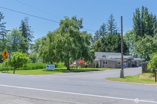 12 Fairgrounds Rd, Skamokawa, WA 98647 - view of asphalt street featuring traffic signs