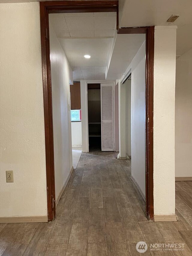 27 SW 102nd St, Seattle, WA 98146 - hallway with wood finished floors and baseboards