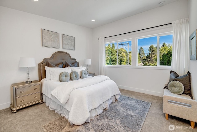 12215 Des Moines Memorial Dr S Unit A, Burien, WA 98168 - bedroom with light carpet and recessed lighting