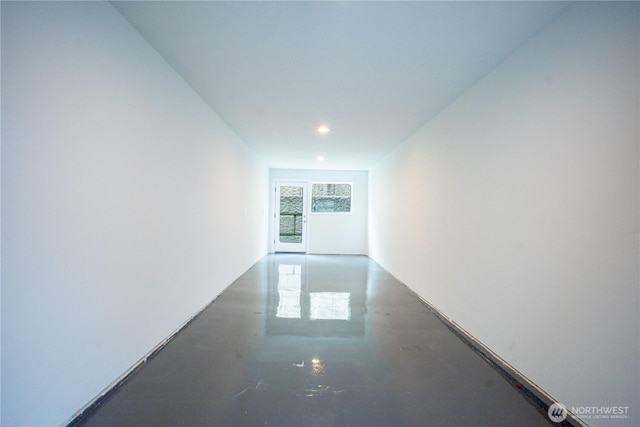 12215 Des Moines Memorial Dr S Unit A, Burien, WA 98168 - corridor featuring concrete flooring and recessed lighting