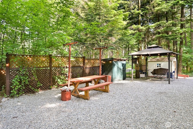 1190 Exit Rd, Maple Falls, WA 98266 - view of patio with a gazebo